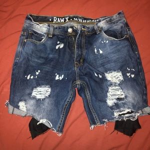 Raw X Jean shorts